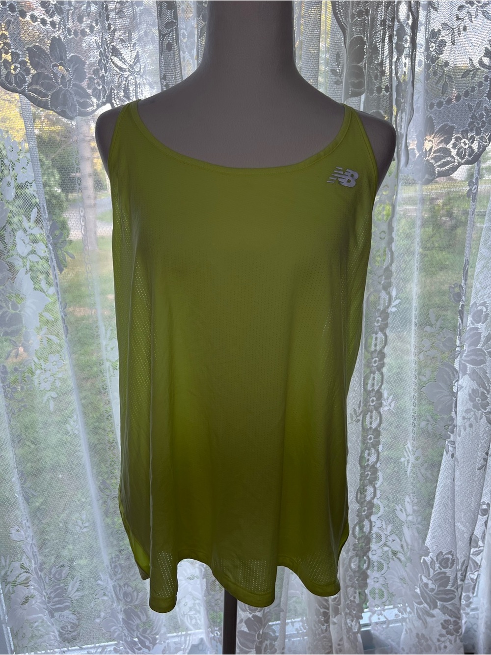 New Balance Light Yellow Strappy Active Tank XL